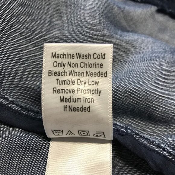 Coldwater Creek 100% Lyocell Denim Button Up Shirt in Blue - Size 12 - Picture 7 of 7